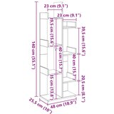 Ormarić za knjige staro drvo 48x25,5x140 cm konstruirano drvo | shoptok.hr