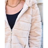 Resti Beige women's imitation fur jacket | Shoptok.si