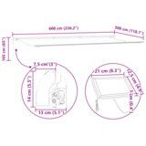 vidaXL Skrovita tenda with Plava i bijela 6 x 3 m Platno i metal | shoptok.hr
