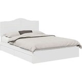 Postelja s shranjevanjem Bela 160 x 200 cm Konstruiran les, (5000106252) | Shoptok.si