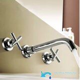 EYN Elegantna stenska armatura za umivalnik | pipa SU0167 — Krom | Shoptok.si