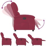  Naslanjač vinsko rdeč žamet | Shoptok.si