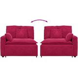  Modularni kauč s naslonom za ruke i jastucima, vinsko crvena 100 cm | shoptok.hr