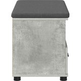 Klupa za hodnik s jastukom Betonsko Siva 80 x 38 x 46 cm | shoptok.hr