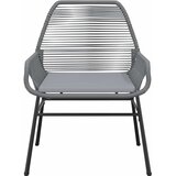  5-dijelni vrtni blagovaonski set s jastucima poliratan i staklo Siva 160 x 80 x 74 cm | shoptok.hr