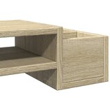  Stalak za monitor sa spremištem boja hrasta 100x27x15 cm drveni | shoptok.hr