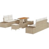  Sjedeća garnitura za vrt 8 kom. poliratan 239 x 62 x 85 cm | shoptok.hr