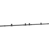 vidaXL Pribor za klizna vrata 152,5 cm čelični crni | shoptok.hr