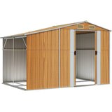  Vrtno spremište svjetlosmeđe 277x192,5x179 cm pocinčani čelik | shoptok.hr