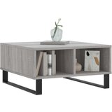  Stolić za kavu siva boja hrasta 60x60x30 cm konstruirano drvo | shoptok.hr