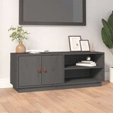 TV omarica siva 105x34x40 cm trdna borovina, (20730111) | Shoptok.si