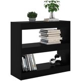 Ormarić za knjige / sobna pregrada crni 80 x 30 x 72 cm | shoptok.hr