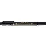 Pentel Permanentni marker dvojna konica, črn, (21656279) | Shoptok.si