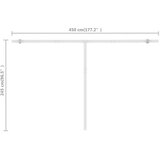  Prostostoječa ročno zložljiva tenda 400x300 cm krem, (20728982) | Shoptok.si