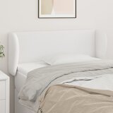  Uzglavlje s ušima bijelo 103x23x78/88 cm od umjetne kože | shoptok.hr
