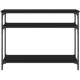  Konzolni stol crni 100 x 29 x 75 cm od konstruiranog drva | shoptok.hr
