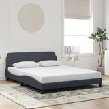  Okvir za krevet Dover tamnosivi 160x200 cm baršunasti | Eponuda.com