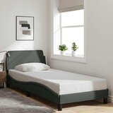  Okvir za krevet Dover tamno sivi 90x190 cm tkanina | shoptok.hr