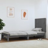 Zidno uzglavlje sivo 82,5x3x60 cm od masivne borovine | Eponuda.com