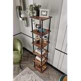 Hanah home Polica za knjige Bookcase 6 Tiers Square Walnut | ePonuda.com