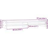  Stalak za monitor boja meda 100x27x15 cm od masivne borovine | shoptok.hr