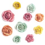  3D papirne ruže boho - set od 10 komada Cene