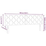  Uzglavlje Svijetlo siva 180 cm tkanina - Svjetlosiva 180 cm Nizak uzglavlju | shoptok.hr