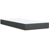 vidaXL Krevet s oprugama i madracem tamnosivi 90x200 cm od tkanine | shoptok.hr