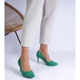 Gemre Mikolada green classic faux leather pumps | Shoptok.si