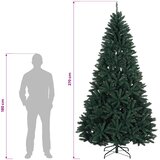  Umjetno božićno drvce s nogom 270 cm PVC Tamnozelena | shoptok.hr