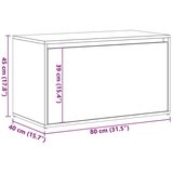  Klupa za dvoranu 80x40x45 cm obrađeno staro drvo | shoptok.hr