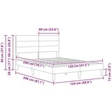  Okvir za krevet Tamnozelena 120 x 200 cm tkanina - Tamnozelena 120 x 200 cm | shoptok.hr