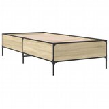  Okvir za krevet boja hrasta 90x200 cm konstruirano drvo i metal | Eponuda.com