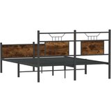  Okvir kreveta bez madraca boja hrasta 150 x 200 cm drveni | shoptok.hr