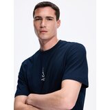 Reserved Regular majica kratkih rukava s printom - mornarsko plava | shoptok.hr