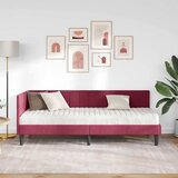  Kutni krevetni okvir s madracem 2 kom. Vinska crvena 80 x 200 cm | shoptok.hr