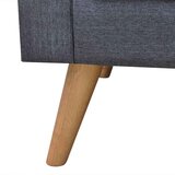 SOFA Dvosjed od Tkanine Tamno Siva | shoptok.hr
