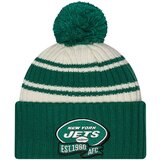 New Era New York Jets 2022 Official Sideline Sport Cuffed Pom zimska kapa Cijene