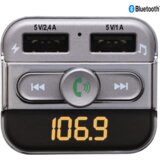 Sal FM modulator 4in1, BT handfree, 12V/24V, 3.4A punjač - FMBT PRO, Sivi | Eponuda.ba