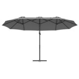 vidaXL Vrtni nadstrešak s zaključavanjem Antracit 372 x 198 x 253 cm | shoptok.hr