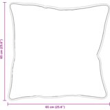 vidaXL Vzglavniki 2 pcs Bela 65 x 65 cm 85gsm 100% poliester | Shoptok.si