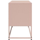 vidaXL TV ormarić ružičasti 100,5x39x60,5 cm čelični | shoptok.hr