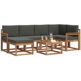  Set vanjskih sofa 7 kom. Prirodna i antracit | shoptok.hr
