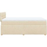 vidaXL Krevet box spring s madracem krem 120 x 190 cm od tkanine | shoptok.hr