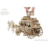  3d drvena mehanička puzzle - Poštanska kočija | ePonuda.com