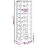  Stalak za vino za 27 boca crni 34 x 18 x 100 cm kovano željezo | shoptok.hr