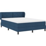 Box Spring Krevet s Madracem Plava 140x200 cm Tkanina | shoptok.hr