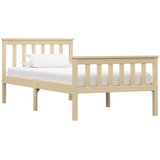  Okvir kreveta prirodna boja od masivne borovine 100 x 200 cm | shoptok.hr
