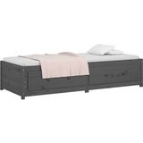  Dnevni ležaj sivi 90 x 200 cm od masivne borovine | shoptok.hr