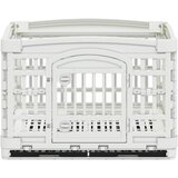  Igraonica za pse s 4 panela 122 x 106,5 x 82 cm Plastika Bijela | shoptok.hr